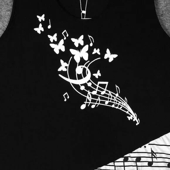 Nextmia Tunic Top WMS 22 Garden Of Music Layered Asymmetrical Dark Fairy Core - Picture 2 of 10